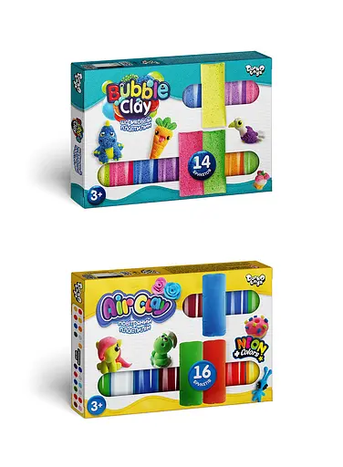 Набір для творчості Bubble Clay, 14 шт., Danko Toys - фото 2
