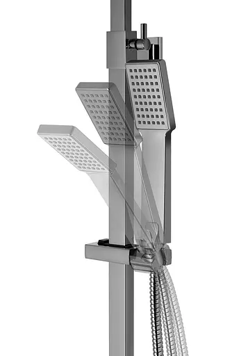 Душова система Corsan Ango chrome з термостатом та виливом CMN021TCH, Хром - фото 4