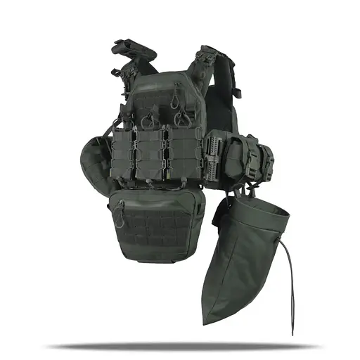 Плитоноска Kiborg GU gen.2 + 8 подсумков Khaki (1000-k55001) - фото 4