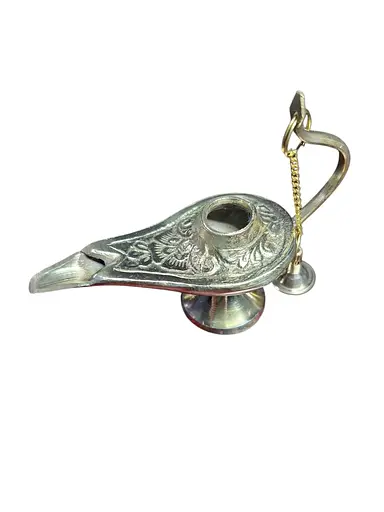 Чарівна лампа Алладіна золотиста 10х6х4см - фото 2