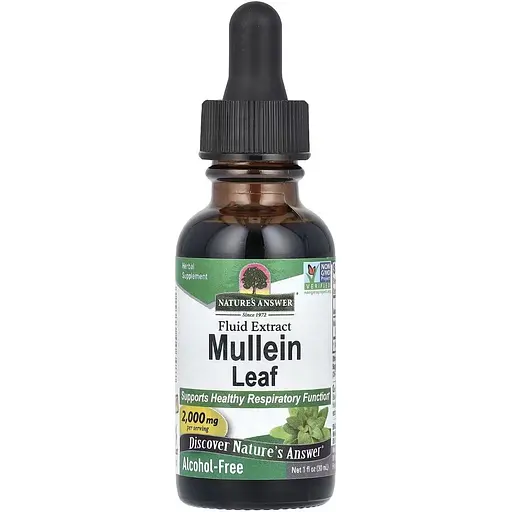 Екстракт коров'яку Nature's Answer Mullein Leaf 2000 мг 30 мл