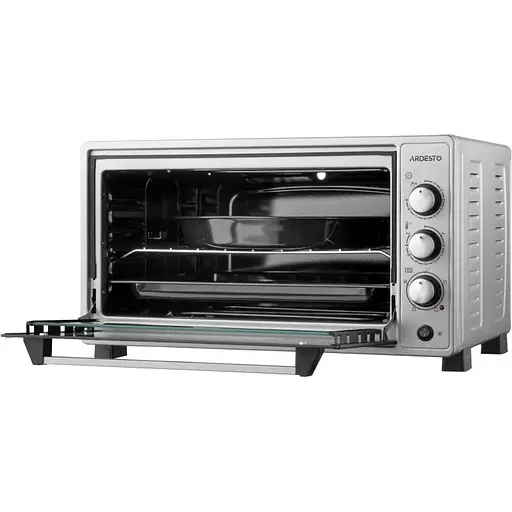 Электропечь Ardesto 1700 Вт, 48 л, таймер, подсвеч., конвекция, вертел, подв.стекло, серый - фото 5