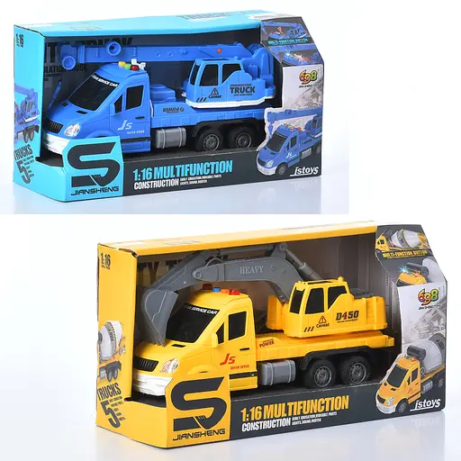 Будтехніка інерція, масштаб 1:16, звук, світло, на батарейках (В асортименті) - фото 2