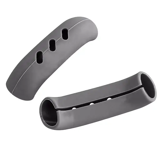 Силиконовые накладки прихватки для горячих ручек кастрюли и сковороды (набор из 2 шт.), Kitchen Master Серый 87268 - фото 1