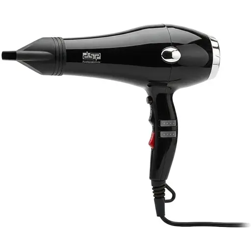 Фен для волос DSP 30101 с насадками 3 режима нагрева 2200Вт Черный - фото 1