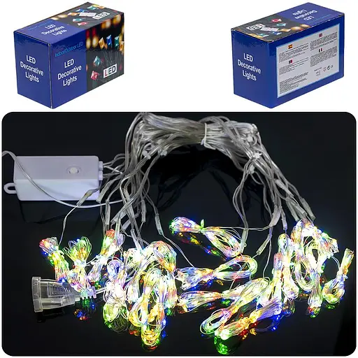 Гірлянда електрична штора Роса, MX 1-204, 600 лампочок, мультикольор