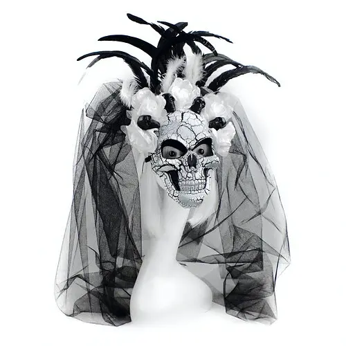 Маска La novia de Muerte с фатой - фото 1