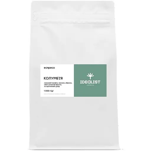 Кава в зернах Idealist Coffee & Co. Колумбія еспресо 1 кг
