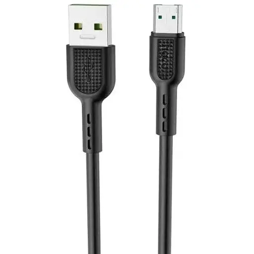 Кабель Hoco X33 Micro 4A Surge flash charging data cable Чорний