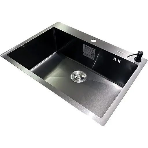 Кухонна мийка Romzha Arta U-650S Max BL - фото 3