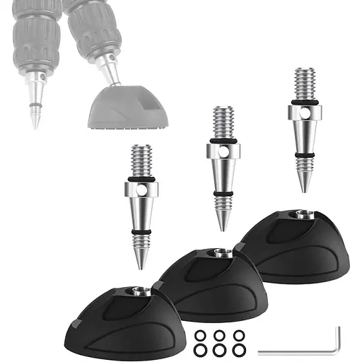 Универсальная накладка для ножек штатива NEEWER со съемными шипами штатива, 3 комплекта нескользких шипов