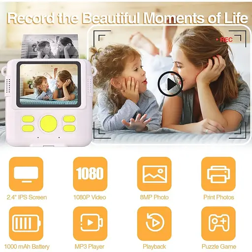 Камера мгновенной печати для детей 6-12 лет - фото 3