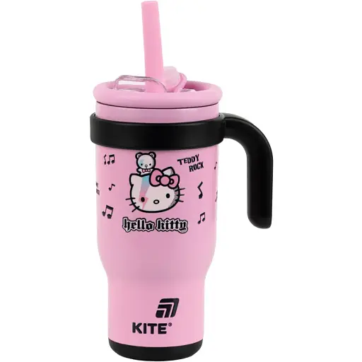 Термокружка Kite Hello Kitty з трубочкою 530 мл (HK25-1266) - фото 1