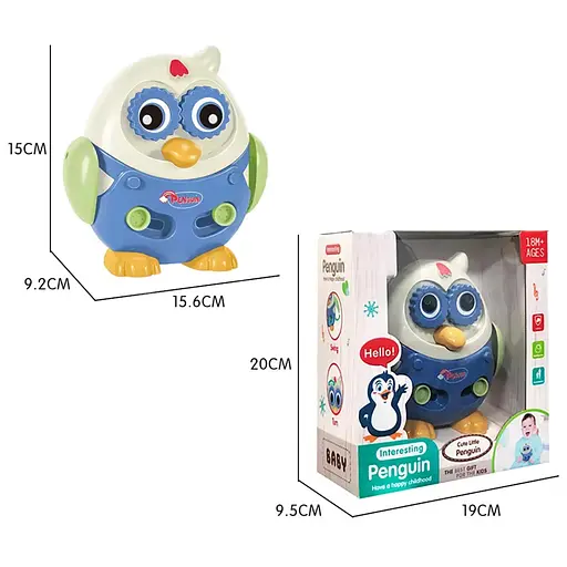 Музыкальная игрушка Пингвин Jie Star 25875E на батарейках - фото 4