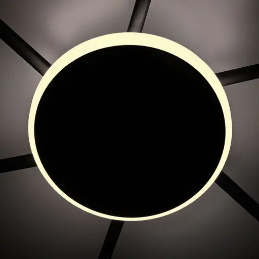 Світильник Videx під лампу 6xGX53 накладний з підсвіткою чорний VL-SPF22B-BB - фото 3