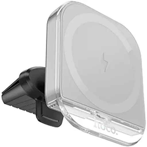 Автодержатель Hoco HW17 магнитный с беспроводной зарядкой 15W - фото 1