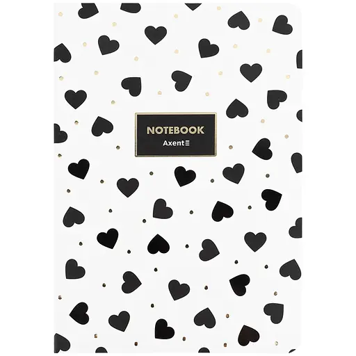 Книга записна A5 в клітинку Black&White 80 аркушів (8700-26-A)