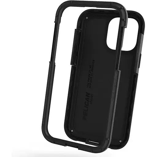 Противоударный чехол с клипсой Pelican Shield Kevlar для iPhone 12 Mini Black аналог OtterBox Defender - фото 3