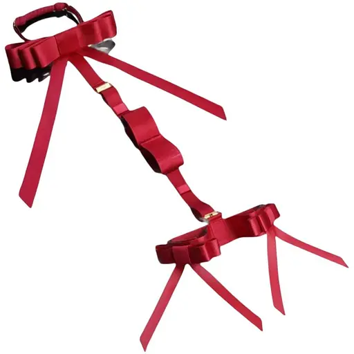 BDSM набір Upko Bowknot Hogtie Portable Bondage Gear червоний