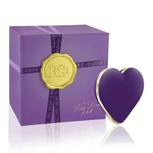 Вібратор Rianne S Heart 5.5 см фіолетовий - фото 3