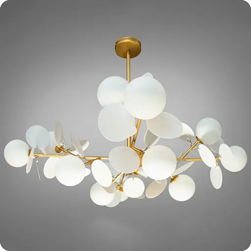 Люстра підвісна 517 Dlight на 12 ламп Золото-Білий (01675) - фото 1