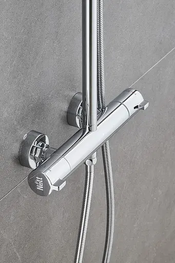 Душова система зовнішнього монтажу Nett з термостатом для душу SSH-24, Хром - фото 4