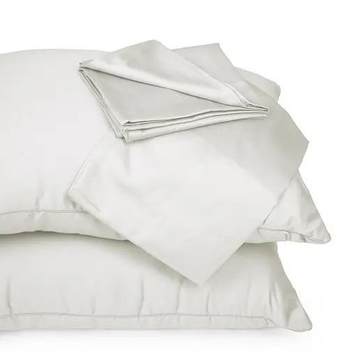 Летний постельный комплект MirSon Line Satin Premium Moko White Eco-Soft Семейный (2200010975666) - фото 6