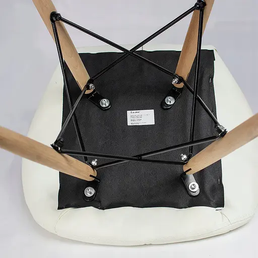 Кресло JUMI Scandinavian Design (эко-кожа) White - фото 6