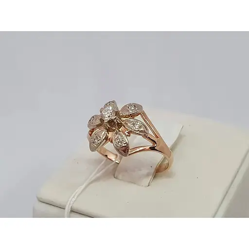 Золоте кільце Гаразд з діамантами. 302713 16,5 - фото 4