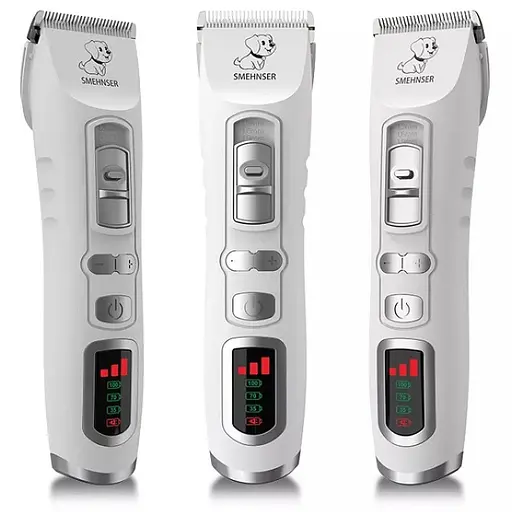 Машинка для стрижки животных аккумуляторная SMEHNSER D3 (Белый) - фото 3