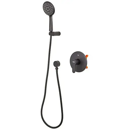 Душова система прихованого монтажу Haiba Amanda 003 HB3956, Чорний матовий - фото 1