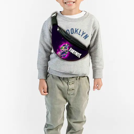 Сумка-бананка дитяча Фортнайт "Fortnite" з принтом, 32х15см, сумка для хлопчика через плече (00212)