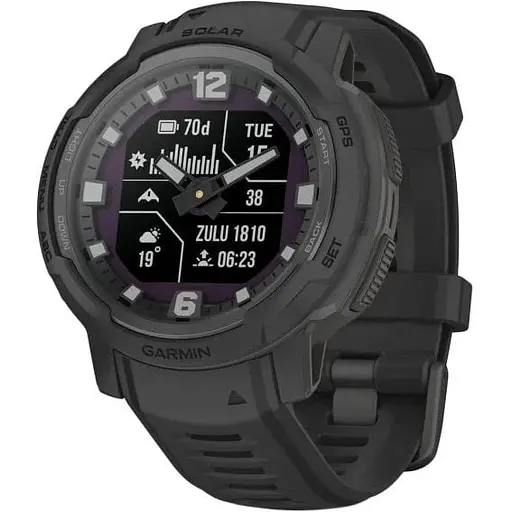 Смарт-часы Garmin Instinct Crossover Solar-Tactical Edition Black (010-02730-10/00)