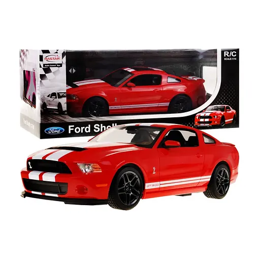 Машинка RASTAR Ford Shelby Mustang GT500 на дистанційному керуванні + пульт 1:14 червоний 49400