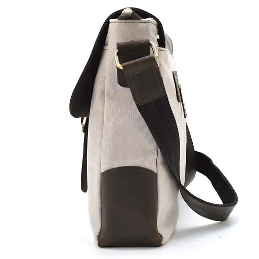 Кожаная мужская сумка через плечо TARWA 30х32х7.5 см sum0025890 - фото 6