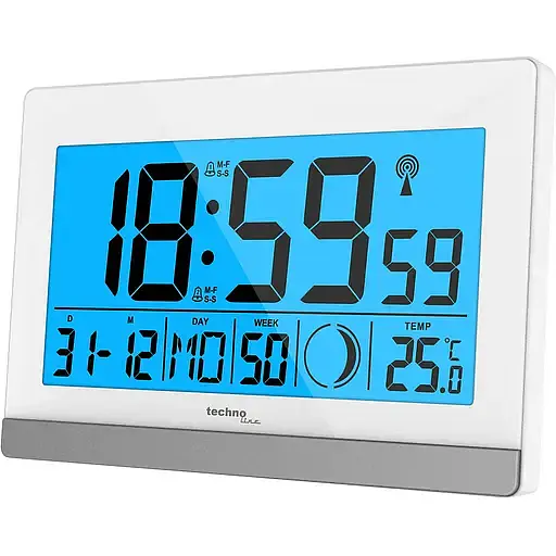 Часы настольные Technoline WS8056 White/Silver (WS8056) - фото 1