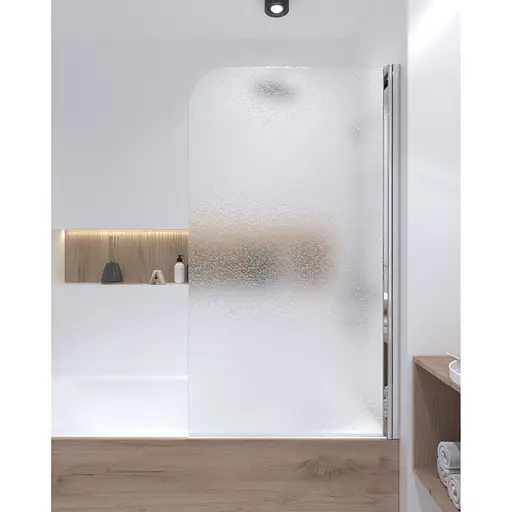 Шторка для ванны Qtap Standard CRM407513APR Pear, Правая, матовый, хром - фото 5