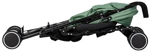 Коляска для ребенка прогулочная FreeON Simple, black - dark green [CD] - фото 2