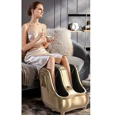 Массажер для ног Benbo AM-520-LUX (вибрация, компрессия, подогрев) Черный - фото 8