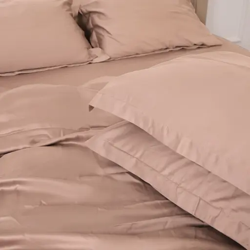 Простыня на резинке MirSon Tencel №03 Creamy 100х200 см (2200009369322) - фото 3