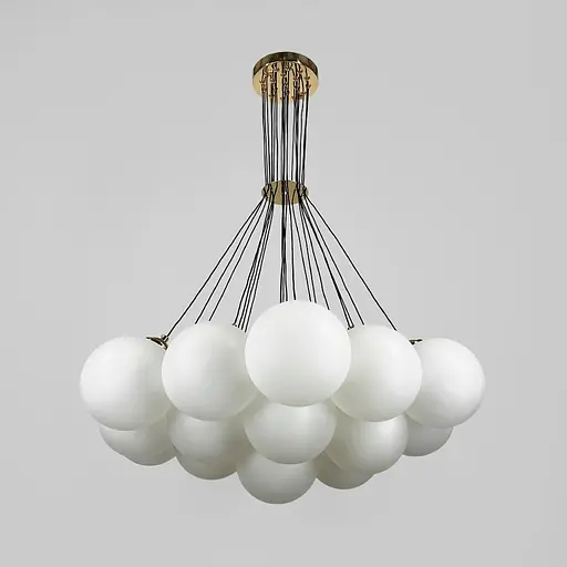 Люстра-пучок на 19 білих плафонів Ø 75 см | Line F | Арт. 1519/19 GD - фото 2