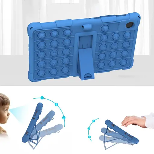 Чохол SoftGel Kids дитячий pop-it Samsung Galaxy Tab A9 SM X110 X115 X116 Веселка Sky - фото 5
