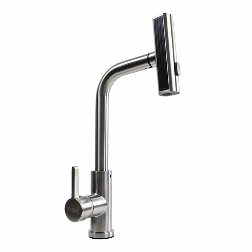 Змішувач для кухні Platinum XK08A нержавіюча сталь - фото 2