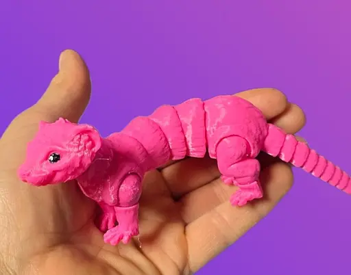 3D Игрушка Хорёк розовый, 19 см, подвижный - фото 2