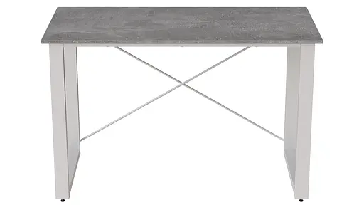 Письмовий стіл Ferrum-decor Драйв 750x1400x700 Білий метал ДСП Бетон 32 мм (FRD-103421) - фото 2