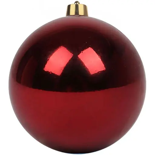 Новогодний шар Yes! Fun пластик 20 cм бордо глянец (975105)