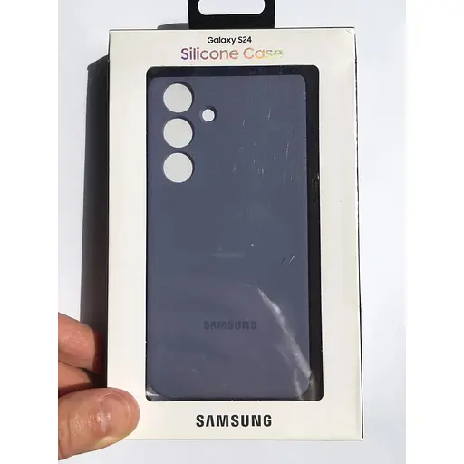 Оригінальний протиударний силіконовий чохол Samsung Silicone Case для Galaxy S24 Violet EF-PS921TVEGWW - фото 2