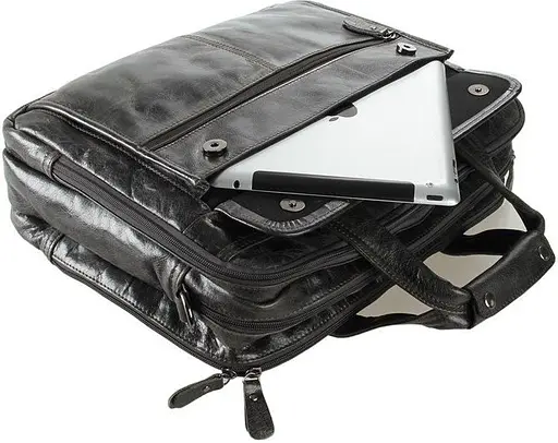 Сумка чоловіча Vintage 39х36х12,5 см sum0028971 - фото 8