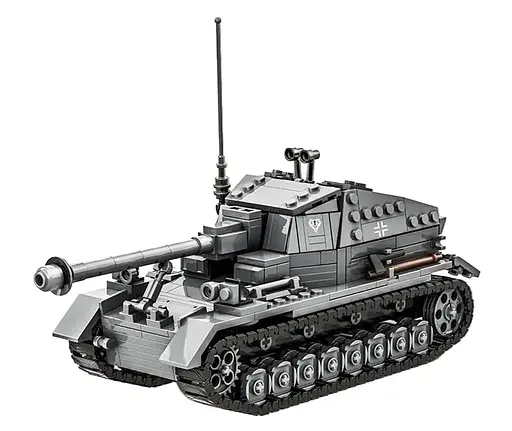Конструктор Танк сірий 632 елементів Ramiz - фото 2