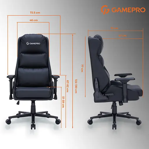 Ігрове крісло GamePro (GC695B) - фото 14